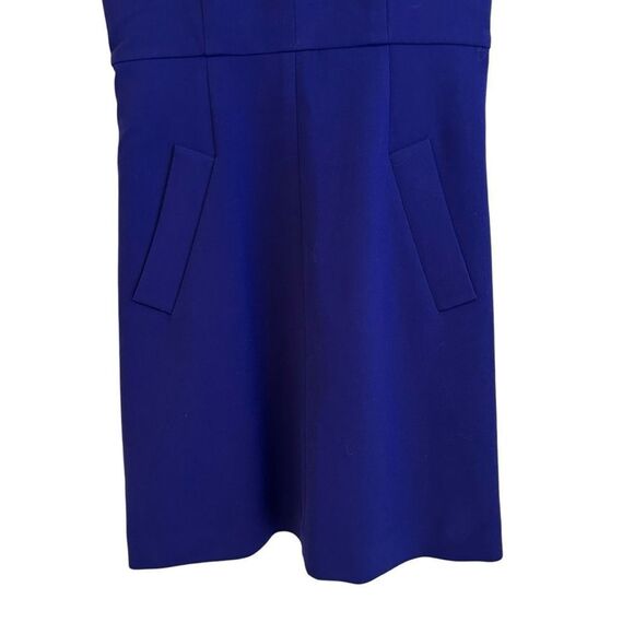 Diane Von Furstenberg Halle Deep Purple Sleeveless A-Line Sheath Dress Size 2 - Picture 7 of 11